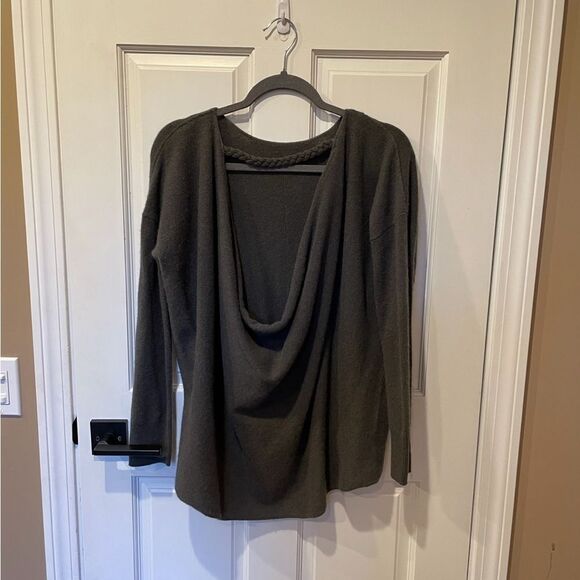 New Anthropologie Reese Low Back Cashmere Sweater Small #042 - Picture 5 of 6